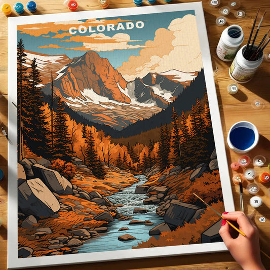 Colorado U.S. State - Paint by Numbers Kit EasyArtJoy