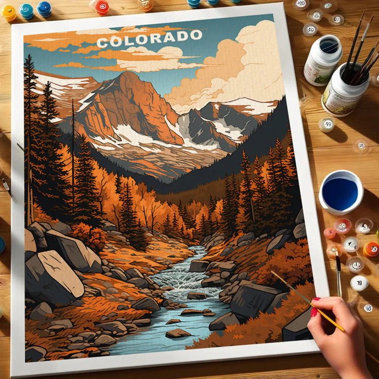 Colorado U.S. State - Paint by Numbers Kit EasyArtJoy