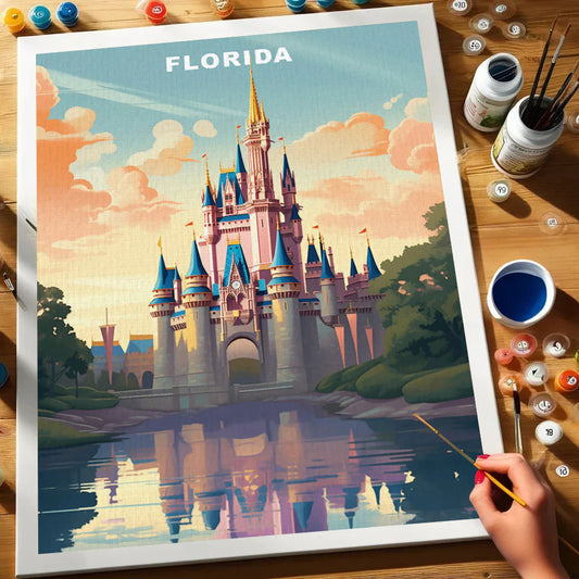 Florida U.S. State - Paint by Numbers Kit EasyArtJoy