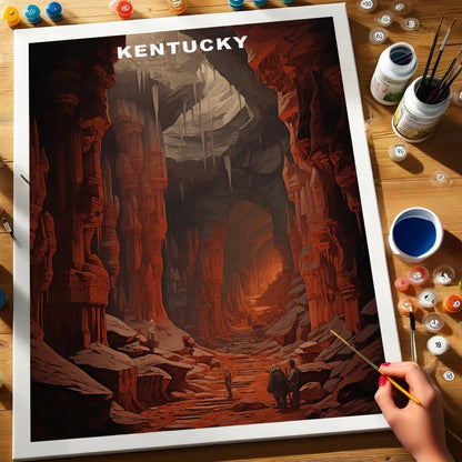 Kentucky U.S. State - Paint by Numbers Kit EasyArtJoy