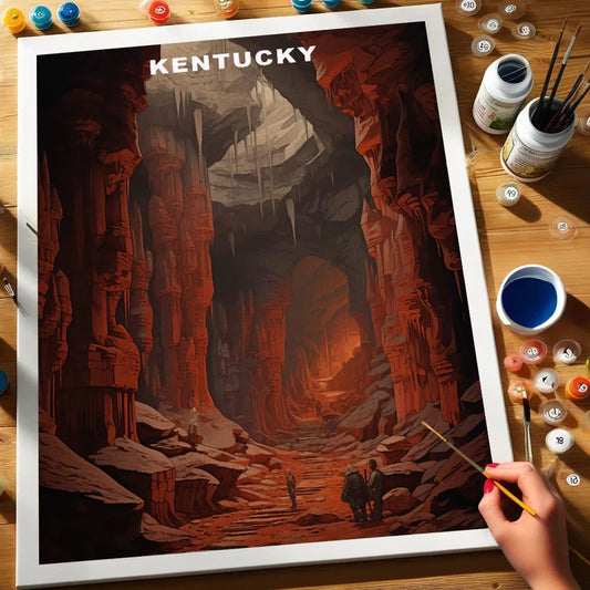 Kentucky U.S. State - Paint by Numbers Kit EasyArtJoy