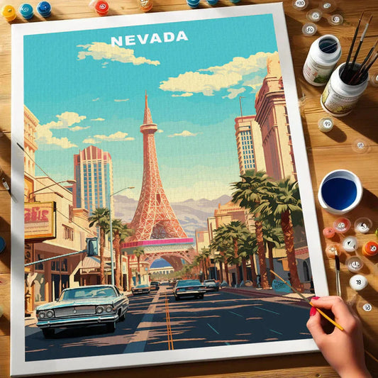 Nevada U.S. State - Paint by Numbers Kit EasyArtJoy