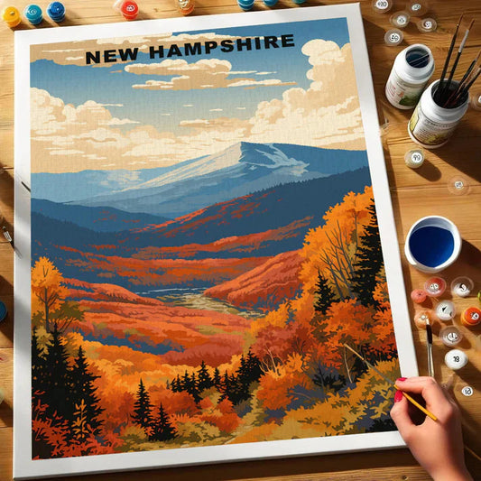 New Hampshire U.S. State - Paint by Numbers Kit EasyArtJoy
