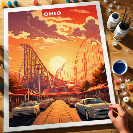 Ohio U.S. State - Paint by Numbers Kit EasyArtJoy