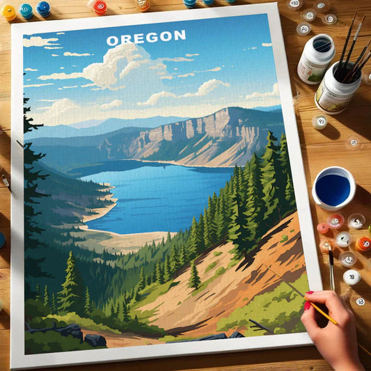 Oregon U.S. State - Paint by Numbers Kit EasyArtJoy