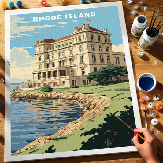 Rhode Island U.S. State - Paint by Numbers Kit EasyArtJoy
