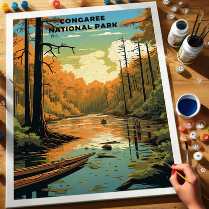 Congaree National Park - Paint by Numbers Kit EasyArtJoy