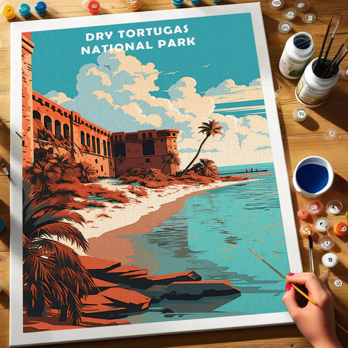 Dry Tortugas National Park - Paint by Numbers Kit EasyArtJoy