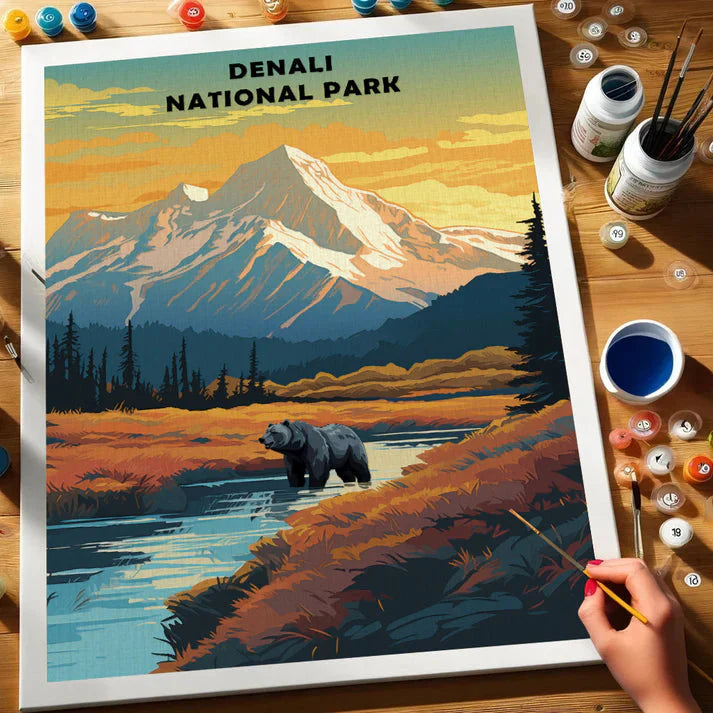 Denali National Park and Preserve - Paint by Numbers Kit EasyArtJoy