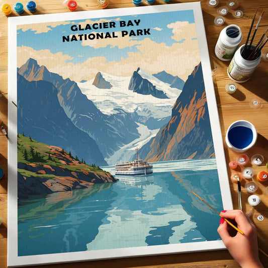 Glacier Bay National Park - Paint by Numbers Kit EasyArtJoy