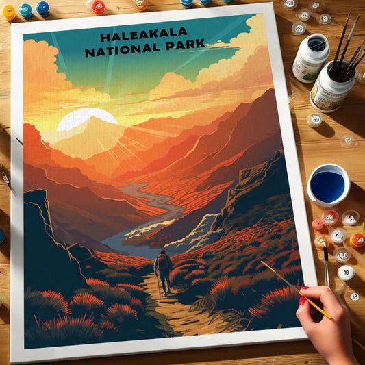 Haleakala National Park - Paint by Numbers Kit EasyArtJoy