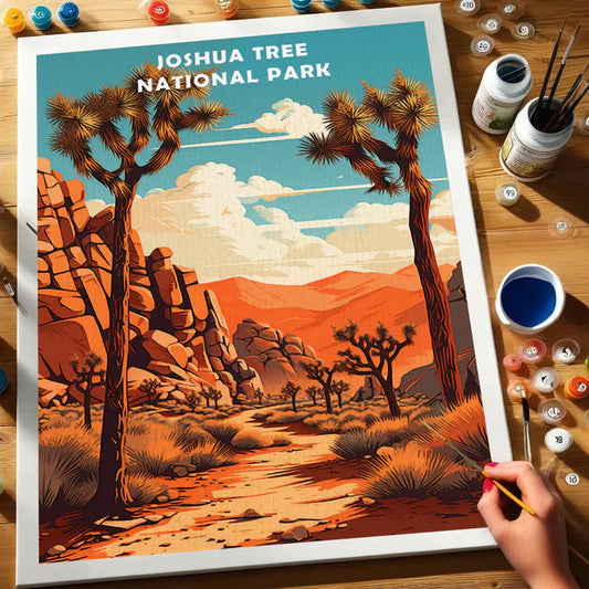 Joshua Tree National Park - Paint by Numbers Kit EasyArtJoy