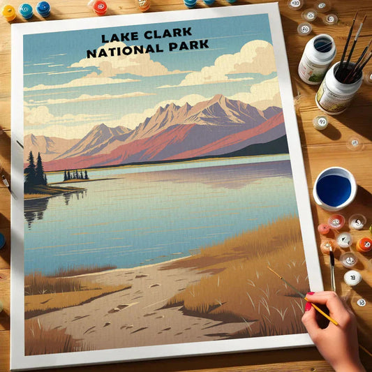 Lake Clark National Park - Paint by Numbers Kit EasyArtJoy
