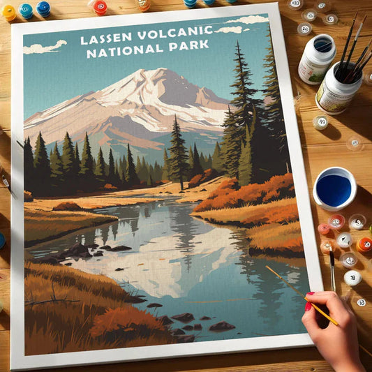 Lassen Volcanic National Park - Paint by Numbers Kit EasyArtJoy