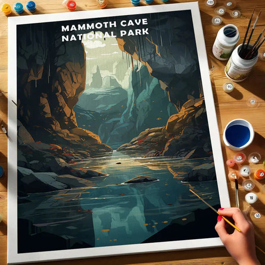 Mammoth Cave National Park - Paint by Numbers Kit EasyArtJoy