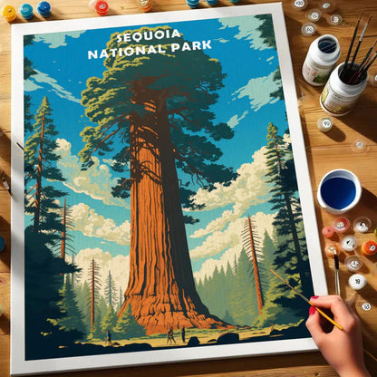 Sequoia National Park - Paint by Numbers Kit EasyArtJoy