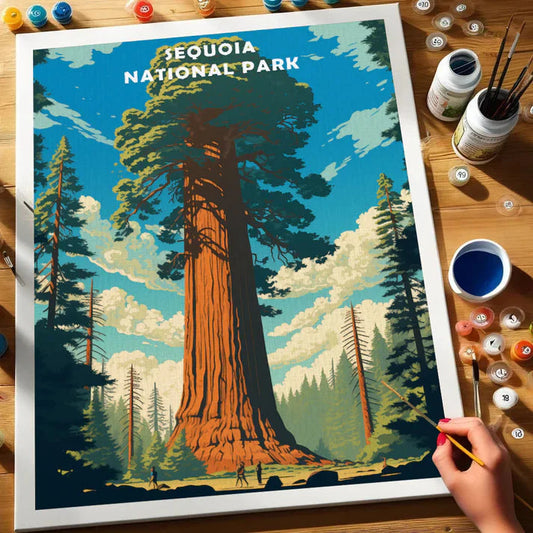 Sequoia National Park - Paint by Numbers Kit EasyArtJoy
