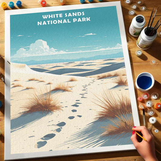 White Sands National Park - Paint by Numbers Kit EasyArtJoy