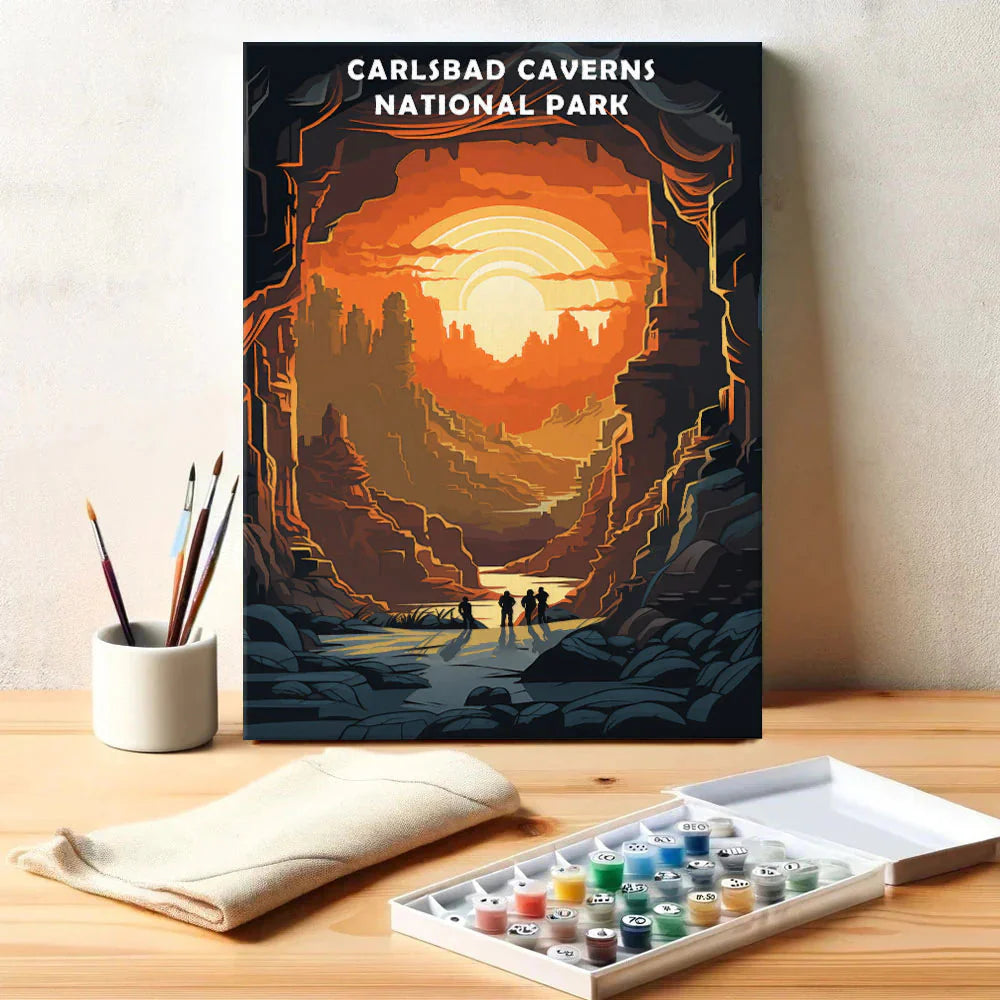 Carlsbad Caverns National Park - Paint by Numbers Kit EasyArtJoy