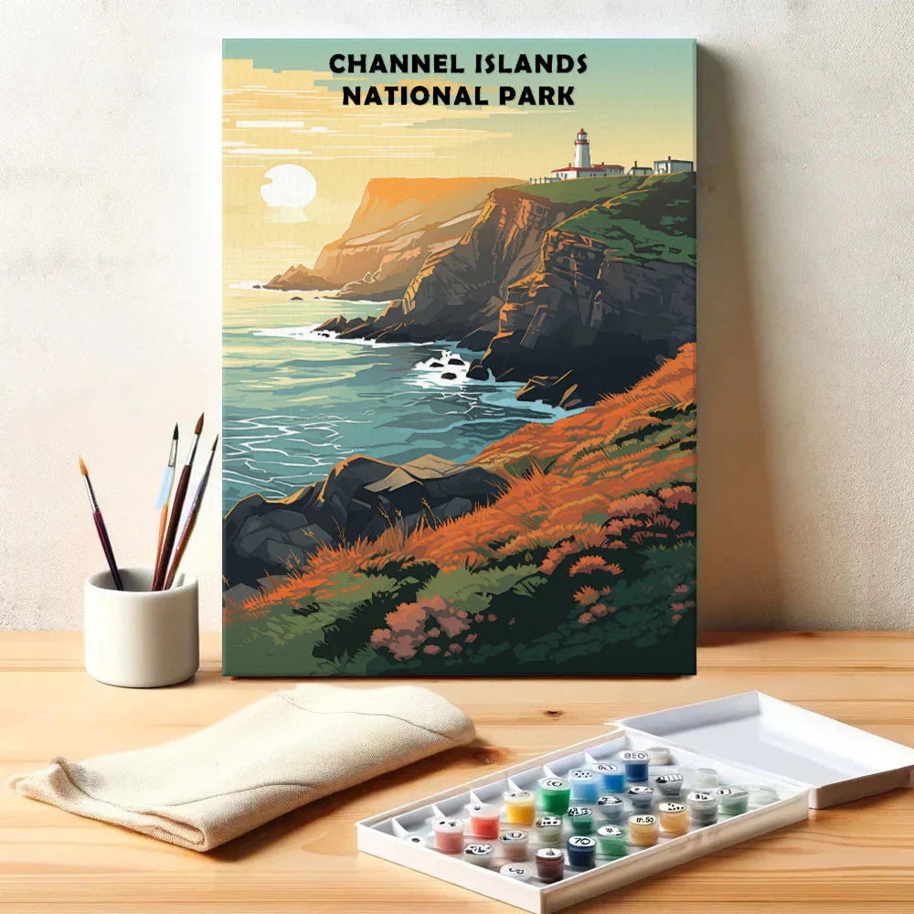 Channel Islands National Park - Paint by Numbers Kit EasyArtJoy