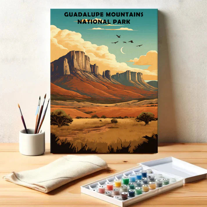 Guadalupe Mountains National Park - Paint by Numbers Kit EasyArtJoy