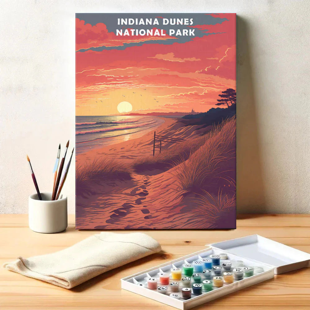 Indiana Dunes National Park - Paint by Numbers Kit EasyArtJoy