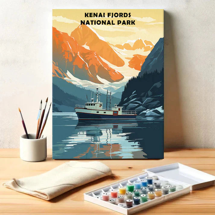 Kenai Fjords National Park - Paint by Numbers Kit EasyArtJoy