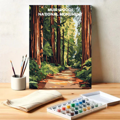 Muir Woods National Monument - Paint by Numbers Kit EasyArtJoy