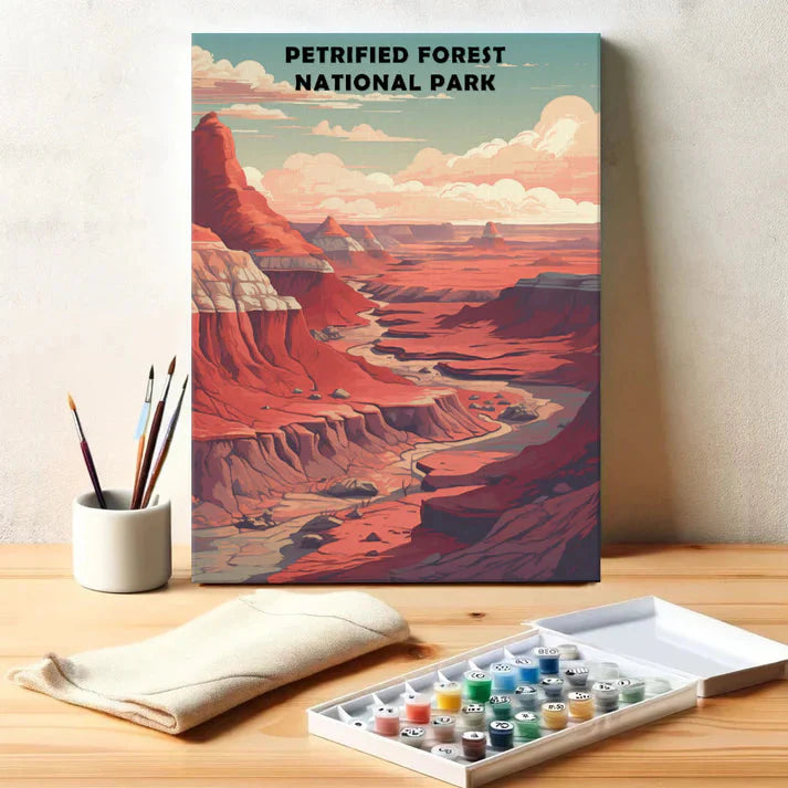 Petrified Forest National Park - Paint by Numbers Kit EasyArtJoy