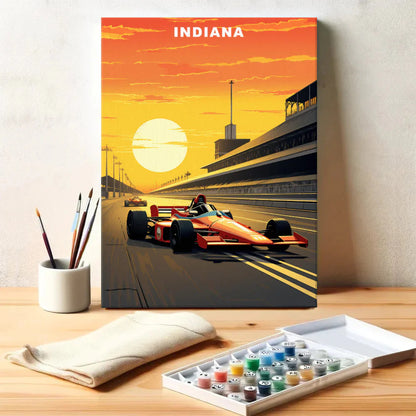 Indiana U.S. State - Paint by Numbers Kit EasyArtJoy