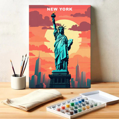 New York U.S. State - Paint by Numbers Kit EasyArtJoy