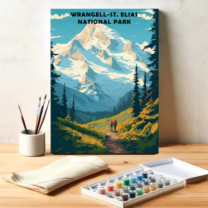Wrangell-St. Elias National Park - Paint by Numbers Kit EasyArtJoy
