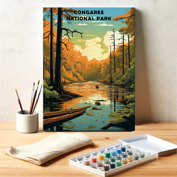 Congaree National Park - Paint by Numbers Kit EasyArtJoy