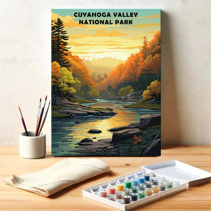 Cuyahoga Valley National Park - Paint by Numbers Kit EasyArtJoy