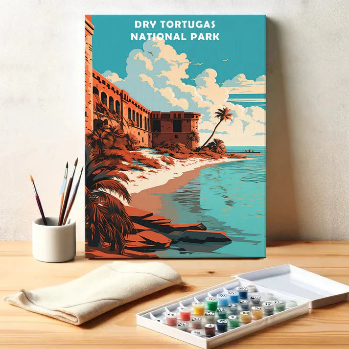 Dry Tortugas National Park - Paint by Numbers Kit EasyArtJoy