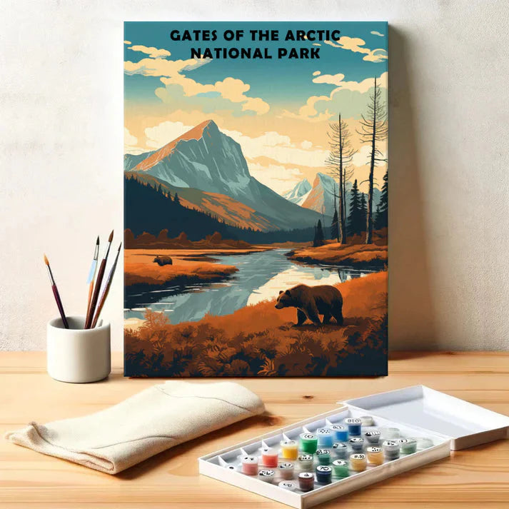 Gates of The Artic National Park - Paint by Numbers Kit EasyArtJoy