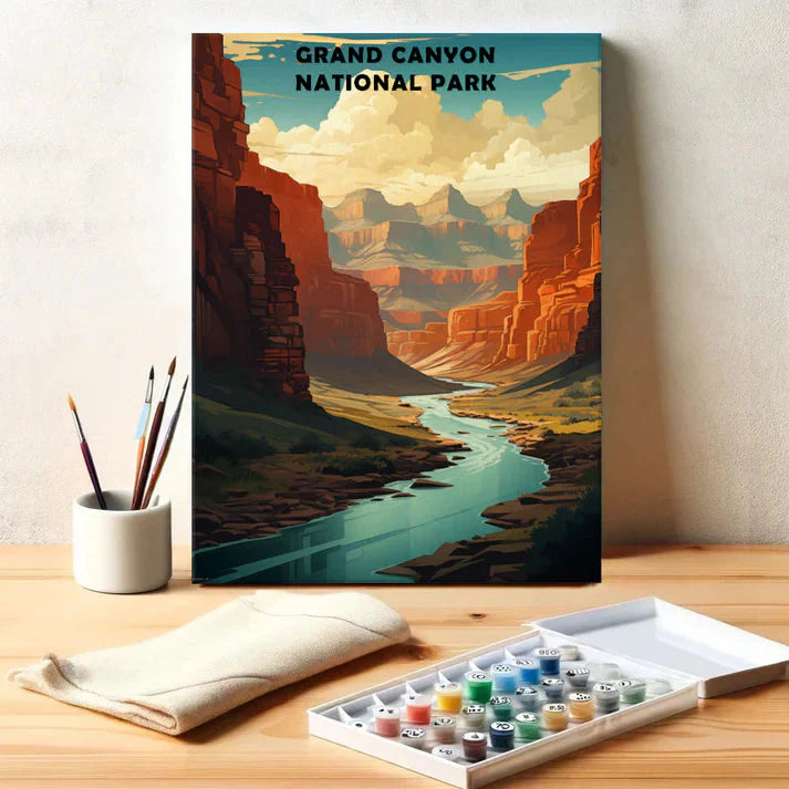 Grand Canyon National Park - Paint by Numbers Kit EasyArtJoy