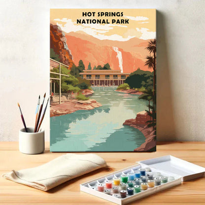 Hot Springs National Park - Paint by Numbers Kit EasyArtJoy