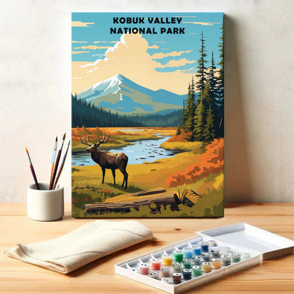 Kobuk Valley National Park - Paint by Numbers Kit EasyArtJoy