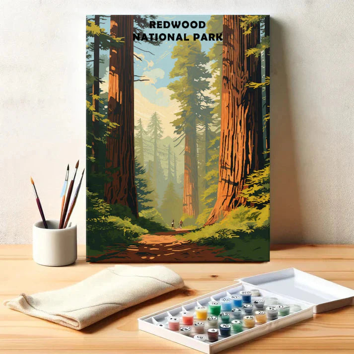 Redwood National and State Parks - Paint by Numbers Kit EasyArtJoy