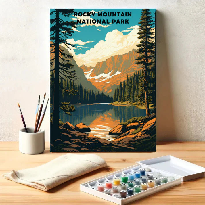 Rocky Mountain National Park - Paint by Numbers Kit EasyArtJoy