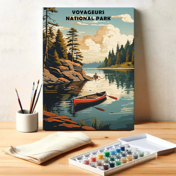 Voyageurs National Park - Paint by Numbers Kit EasyArtJoy