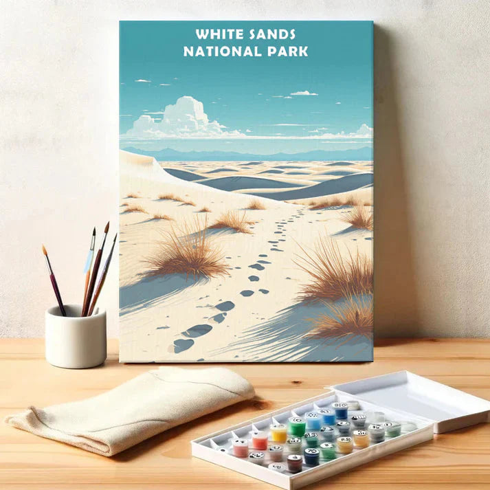 White Sands National Park - Paint by Numbers Kit EasyArtJoy