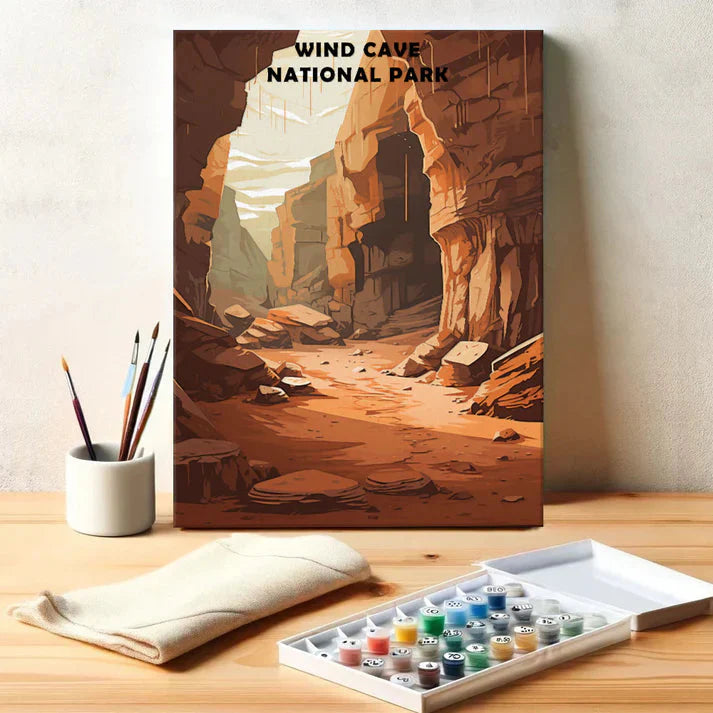 Wind Cave National Park - Paint by Numbers Kit EasyArtJoy