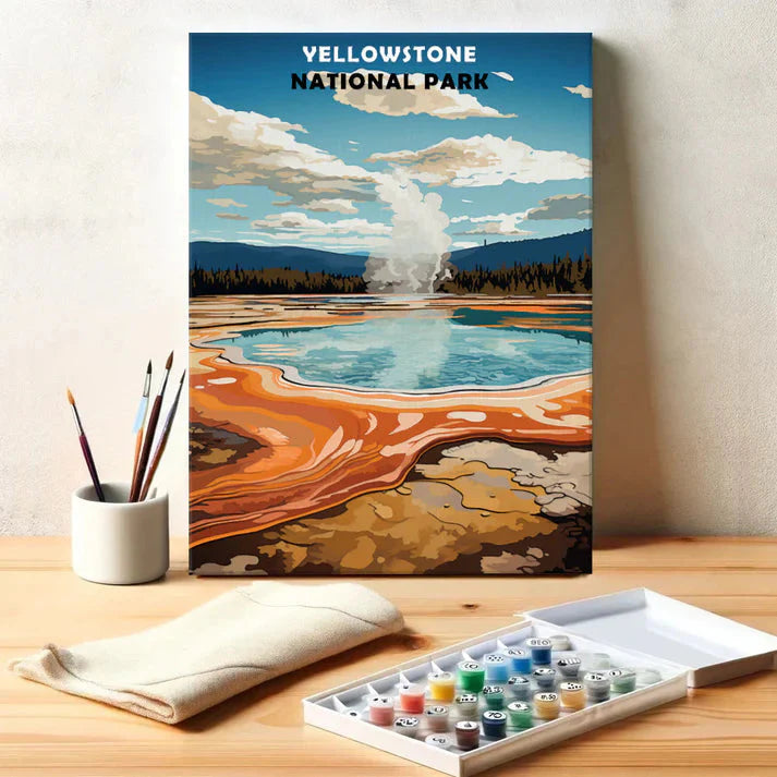 Yellowstone National Park - Paint by Numbers Kit EasyArtJoy